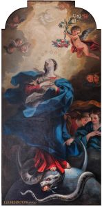 Das Werk von Lucas Cranach d.Ä.: Der rechte Flügel des Katharinenaltars in den Staatliche Kunstsammlungen Dresden, zeigt die drei Heiligen Barbara, Ursula und Margaretha.