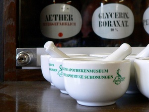 Mörser im Apothekenmuseum