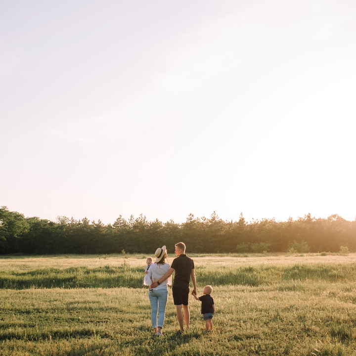 Familie in der Natur
