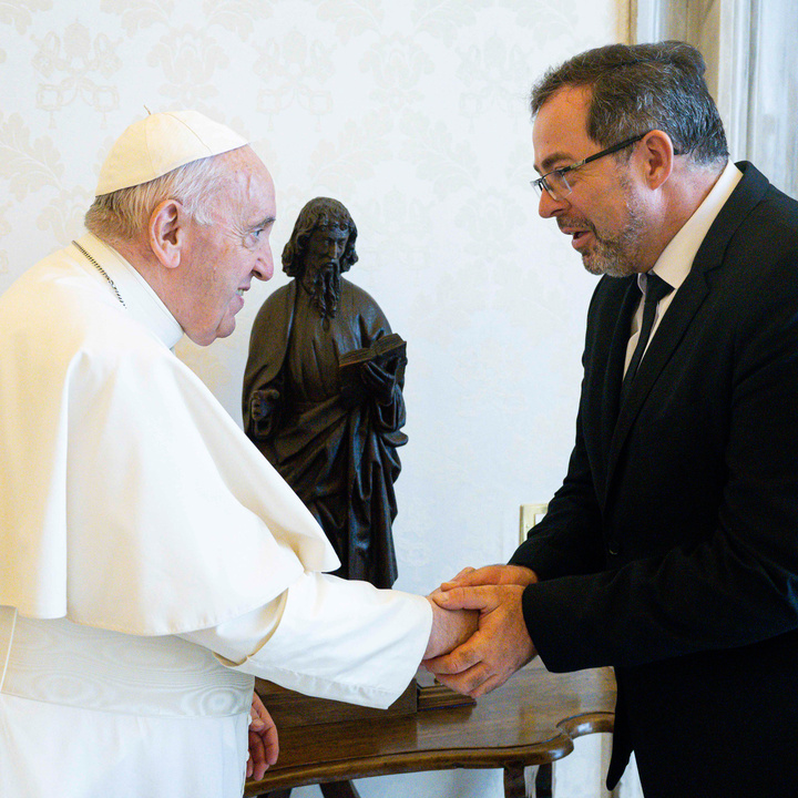 Papst Franziskus und Andrij Jurash