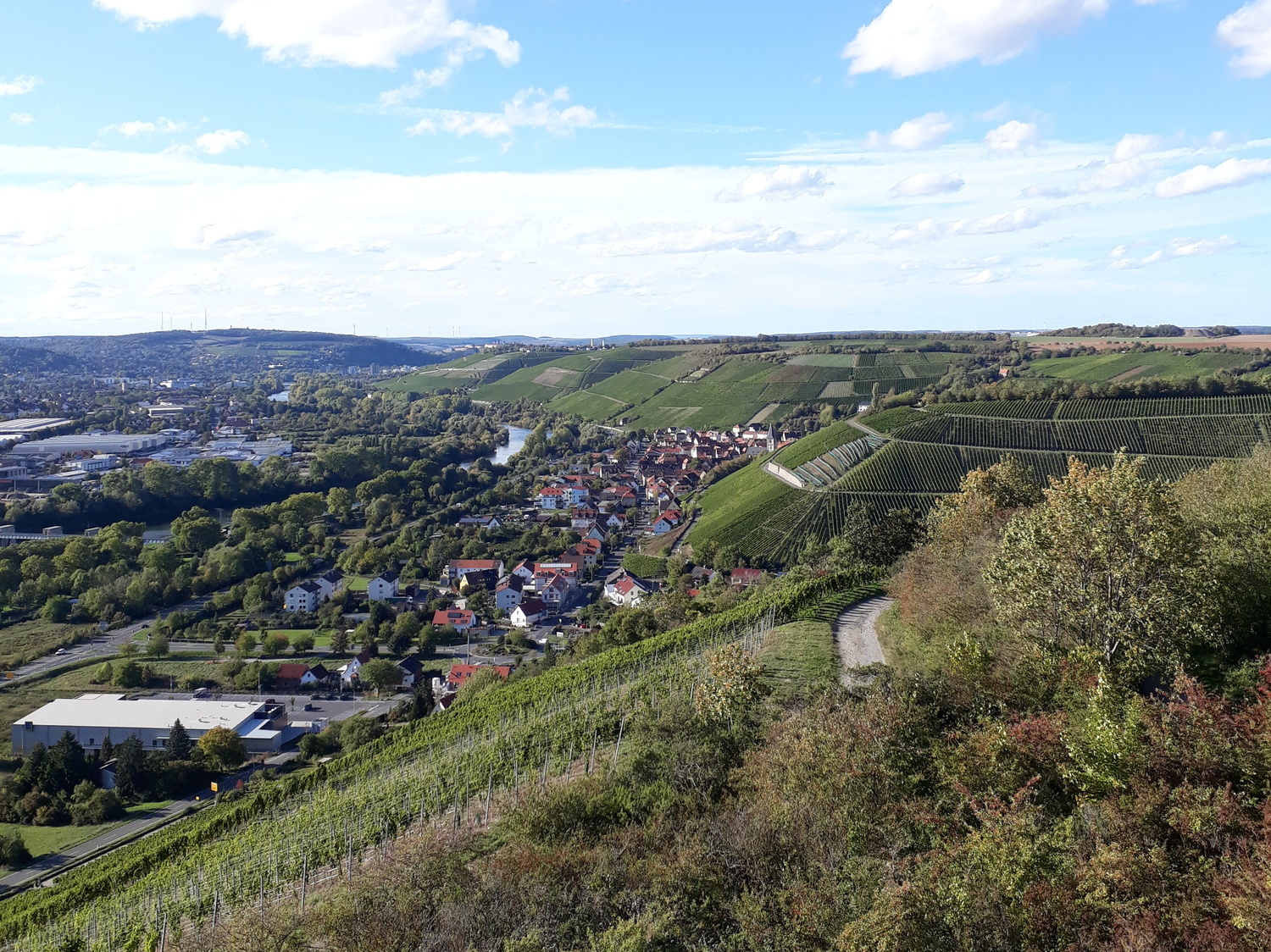 Blick auf Randersacker Blick auf Randersacker