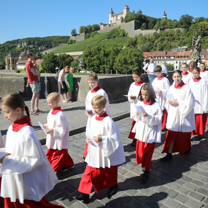 Ministranten bei der Kiliani-Wallfahrtswoche 2018
