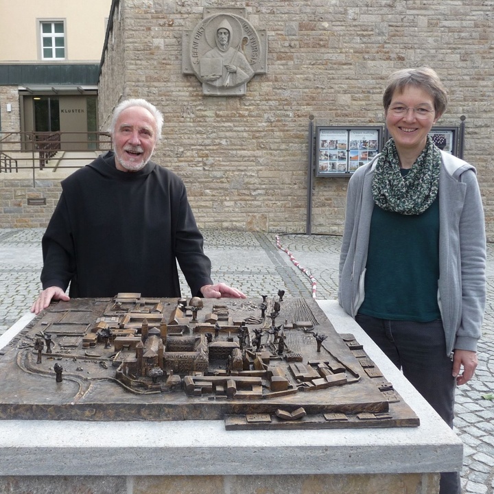 Modell der Abtei Münsterschwarzach